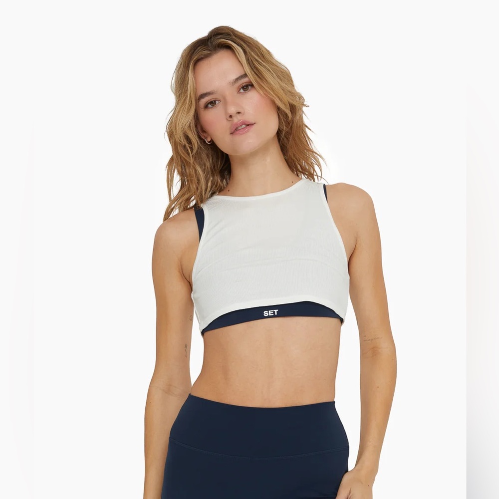 NWOT: SET ACTIVE Layered Tank Bra